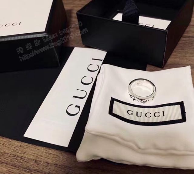 GUCCi飾品 古馳骷髏戒指 925純銀 Gucci網紅戒指  zgbq1094